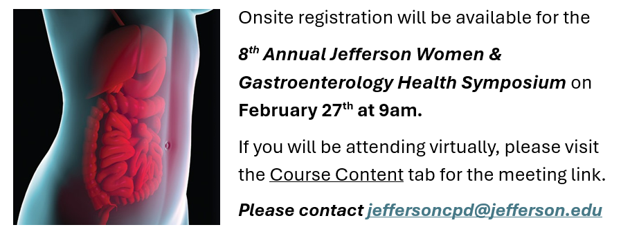 8th Annual Jefferson Women and Gastroenterology Health Symposium Banner